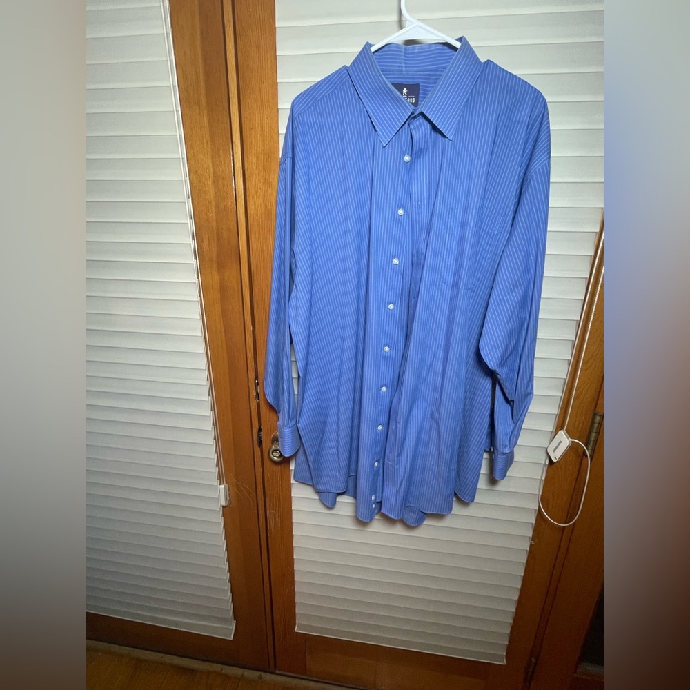 Stafford dress shirt, white buttons